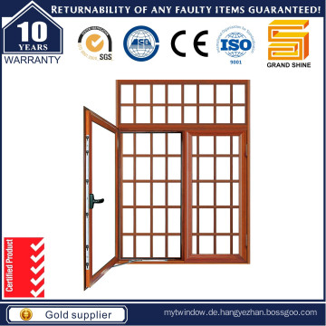 2016 Aluminium-Flügelfenster mit Gitter-Design